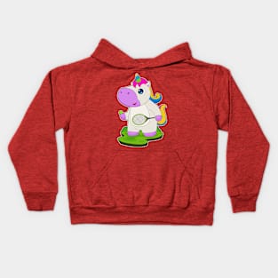 Unicorn Tennis Tennis racket Sports Kids Hoodie